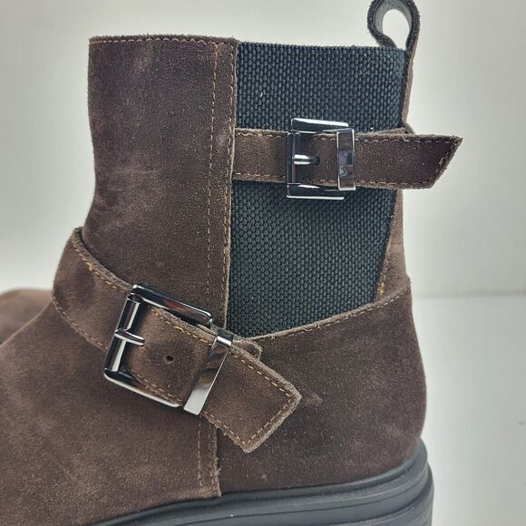 Blondo Ginny Buckle zipper Ankle Boot Booties Suede leather - Picture 5 of 13